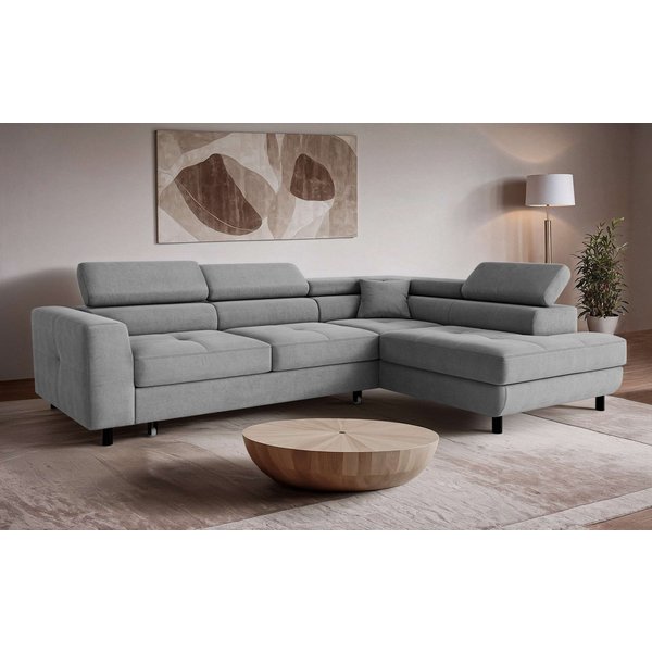 OTTO home Ecksofa AADEN Schlafsofa 254 cm - OTTO. Verlässliche Qualität., mit Bettfunktion, Bettkasten, Kopfstützen, rechts/links bestellbar