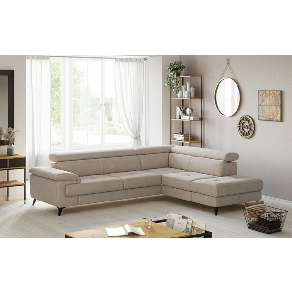 OTTO home Ecksofa Astra L-Form, B: 286 cm, mit Kopfteilverstellung, optional Schlaffunktion & Bettkasten