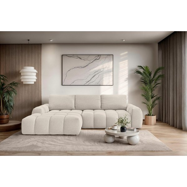 OTTO home Ecksofa AZITA L-Form, 270 cm - OTTO. Verlässliche Qualität., wahlweise als Schlafsofa m. Bettkasten, Bubble-Optik
