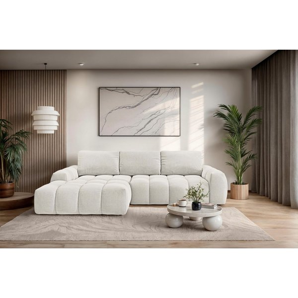 OTTO home Ecksofa AZITA L-Form, 270 cm - OTTO. Verlässliche Qualität., wahlweise als Schlafsofa m. Bettkasten, Bubble-Optik