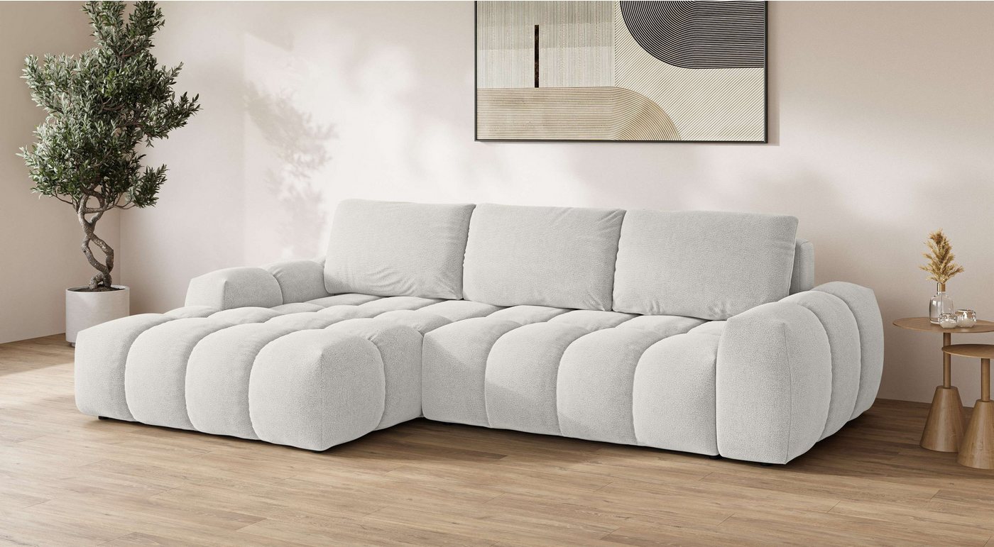 OTTO home Ecksofa AZITA L-Form, 270 cm - OTTO. Verlässliche Qualität., wahlweise als Schlafsofa m. Bettkasten, Bubble-Optik – Bild 2 von 5