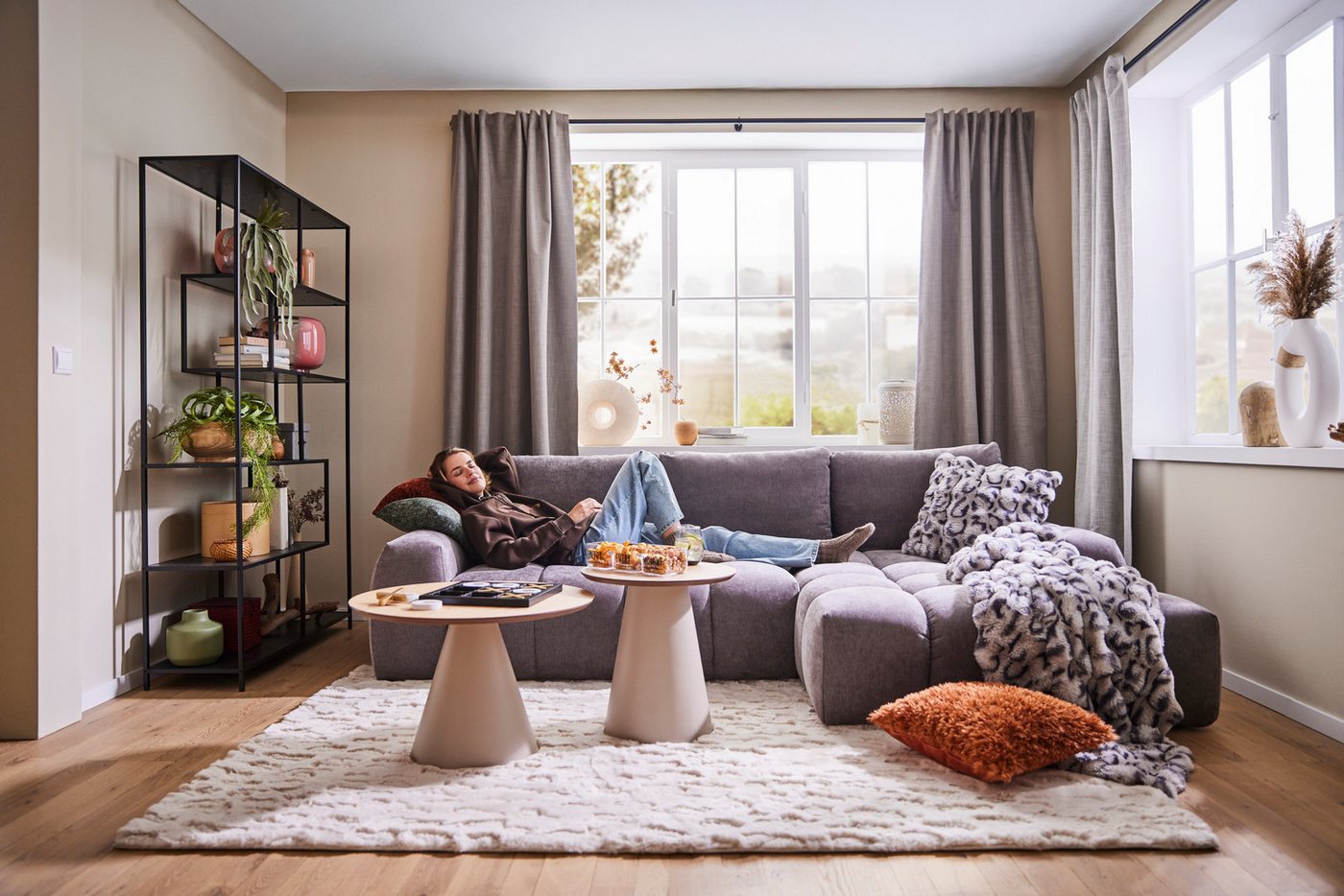 OTTO home Ecksofa AZITA L-Form, 270 cm - OTTO. Verlässliche Qualität., wahlweise als Schlafsofa m. Bettkasten, Bubble-Optik – Bild 2 von 5