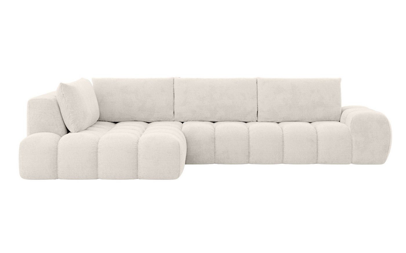 OTTO home Ecksofa AZITA L-Form, XL 296 cm - Designsofa in Bubble-Optik, lose Rückenkissen, traumhafte Steppung – Bild 2 von 5