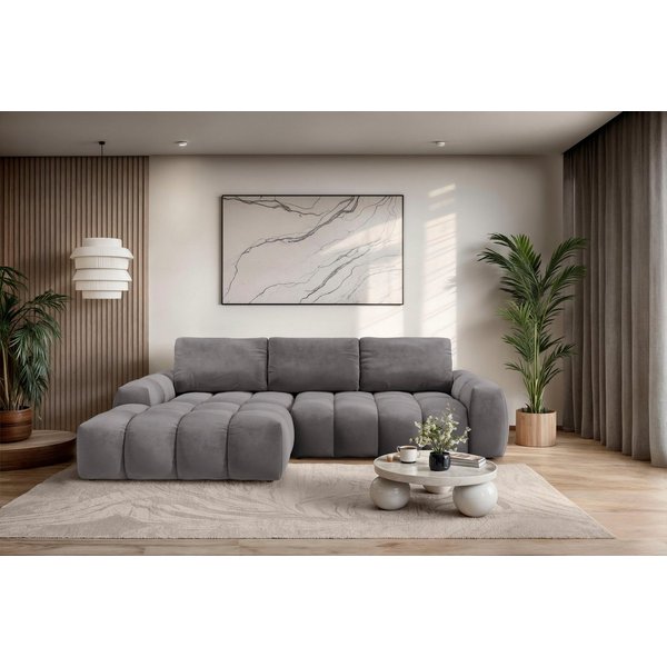 OTTO home Ecksofa AZITA L-Form, 270 cm - OTTO. Verlässliche Qualität., wahlweise als Schlafsofa m. Bettkasten, Bubble-Optik
