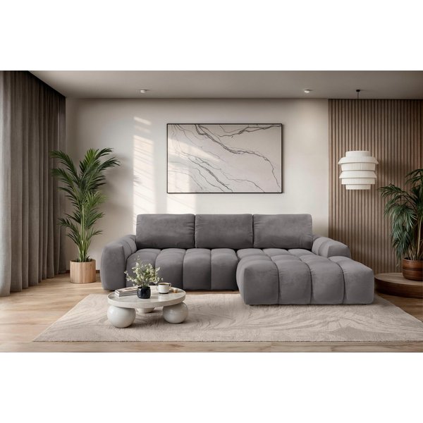 OTTO home Ecksofa AZITA L-Form, 270 cm - OTTO. Verlässliche Qualität., wahlweise als Schlafsofa m. Bettkasten, Bubble-Optik