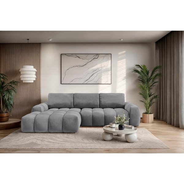 OTTO home Ecksofa AZITA L-Form, 270 cm - OTTO. Verlässliche Qualität., wahlweise als Schlafsofa m. Bettkasten, Bubble-Optik