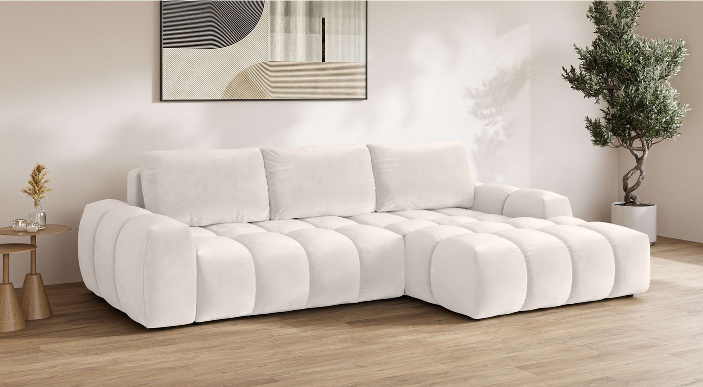 OTTO home Ecksofa AZITA L-Form, 270 cm - OTTO. Verlässliche Qualität., wahlweise als Schlafsofa m. Bettkasten, Bubble-Optik – Bild 2 von 5