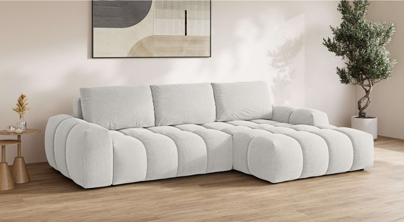 OTTO home Ecksofa AZITA L-Form, 270 cm - OTTO. Verlässliche Qualität., wahlweise als Schlafsofa m. Bettkasten, Bubble-Optik – Bild 2 von 5