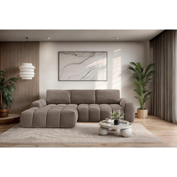 OTTO home Ecksofa AZITA L-Form, 270 cm - OTTO. Verlässliche Qualität., wahlweise als Schlafsofa m. Bettkasten, Bubble-Optik