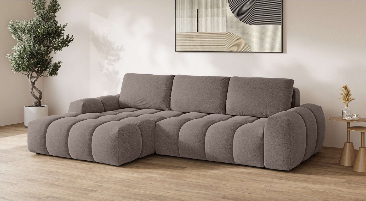 OTTO home Ecksofa AZITA L-Form, 270 cm - OTTO. Verlässliche Qualität., wahlweise als Schlafsofa m. Bettkasten, Bubble-Optik – Bild 2 von 5