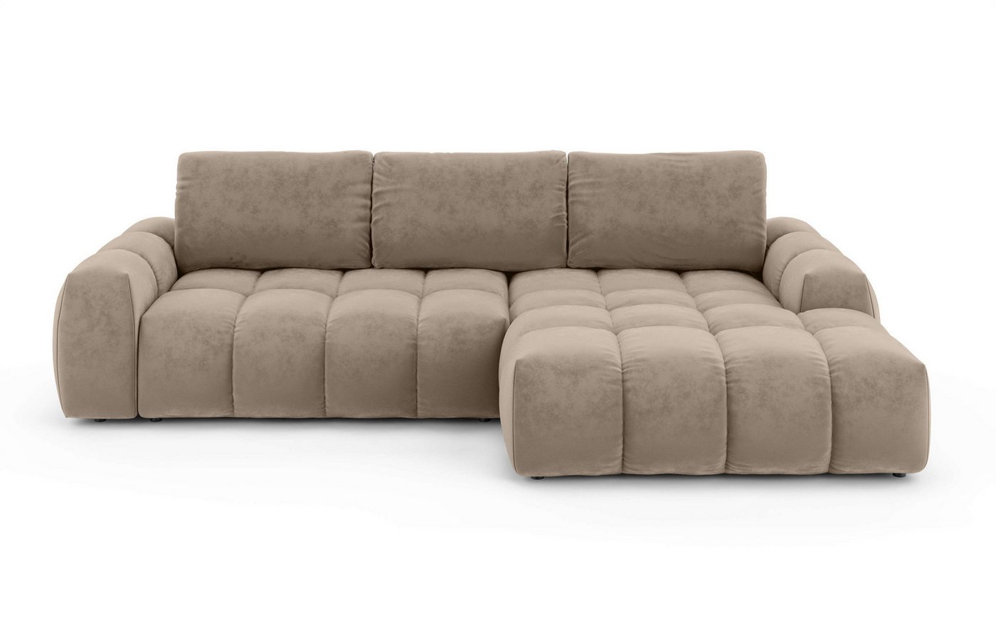OTTO home Ecksofa AZITA L-Form, 270 cm - OTTO. Verlässliche Qualität., wahlweise als Schlafsofa m. Bettkasten, Bubble-Optik – Bild 3 von 5