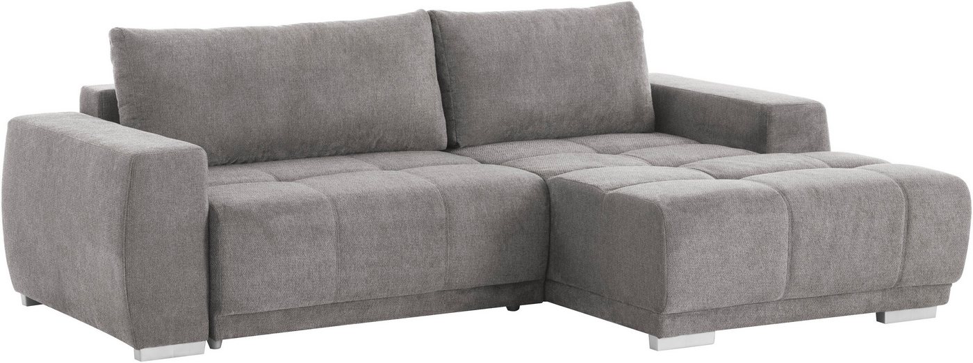 OTTO home Ecksofa Bolero L-Form, B: 241 cm, bequeme Wellenunterfederung, wahlweise, mit Schlaffunktion und Bettkasten, Liegefläche 187x122cm, Gästebett – Bild 4 von 5