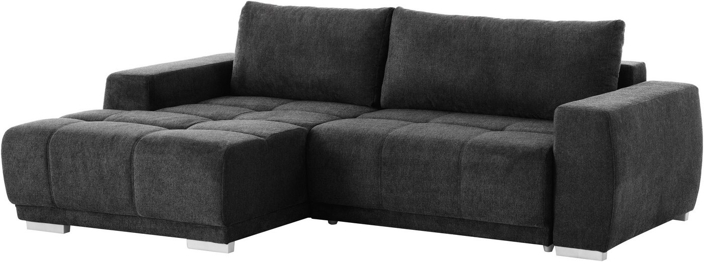 OTTO home Ecksofa Bolero L-Form, B: 241 cm, bequeme Wellenunterfederung, wahlweise, mit Schlaffunktion und Bettkasten, Liegefläche 187x122cm, Gästebett – Bild 4 von 5