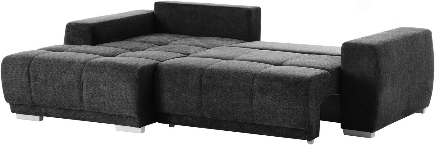 OTTO home Ecksofa Bolero L-Form, B: 241 cm, bequeme Wellenunterfederung, wahlweise, mit Schlaffunktion und Bettkasten, Liegefläche 187x122cm, Gästebett – Bild 5 von 5