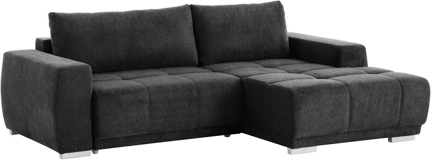 OTTO home Ecksofa Bolero L-Form, B: 241 cm, bequeme Wellenunterfederung, wahlweise, mit Schlaffunktion und Bettkasten, Liegefläche 187x122cm, Gästebett – Bild 4 von 5
