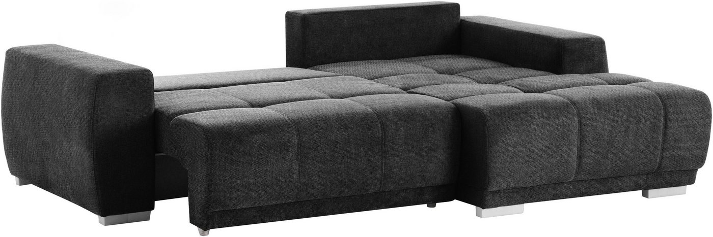 OTTO home Ecksofa Bolero L-Form, B: 241 cm, bequeme Wellenunterfederung, wahlweise, mit Schlaffunktion und Bettkasten, Liegefläche 187x122cm, Gästebett – Bild 5 von 5