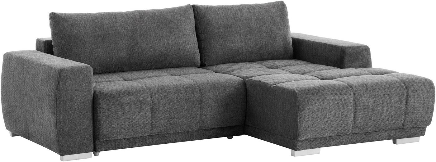 OTTO home Ecksofa Bolero L-Form, B: 241 cm, bequeme Wellenunterfederung, wahlweise, mit Schlaffunktion und Bettkasten, Liegefläche 187x122cm, Gästebett – Bild 3 von 5