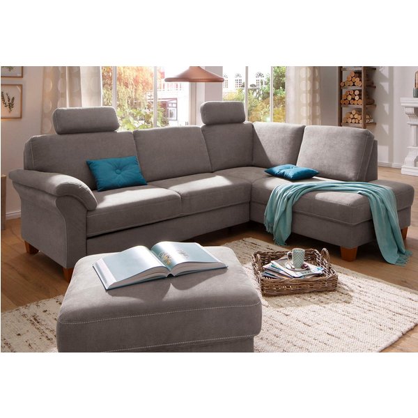 OTTO home Ecksofa Borkum L-Form, B: 249 cm - OTTO. Verlässliche Qualität., optional mit Schlaffunktion, Eckcouch mit Federkern