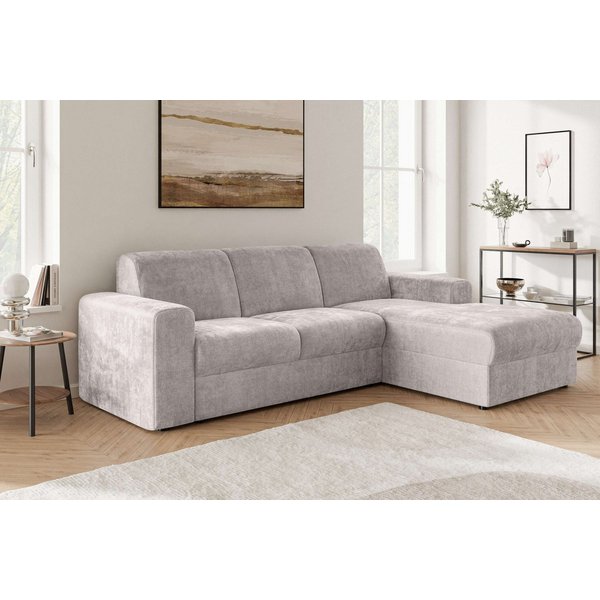 OTTO home Ecksofa BORNHOLM 2.0 L-Form, Breite 220 cm, Verlässliche Qualität, Chenille, Recamiere links/rechts bestellbar, Bezug - Chenille oder Struktur