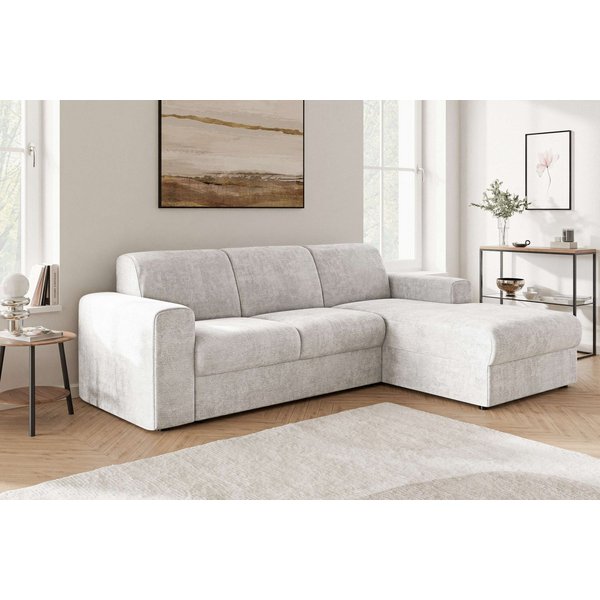 OTTO home Ecksofa BORNHOLM 2.0 L-Form, Breite 220 cm, Verlässliche Qualität, Struktur, Recamiere links/rechts bestellbar, Bezug - Chenille oder Struktur