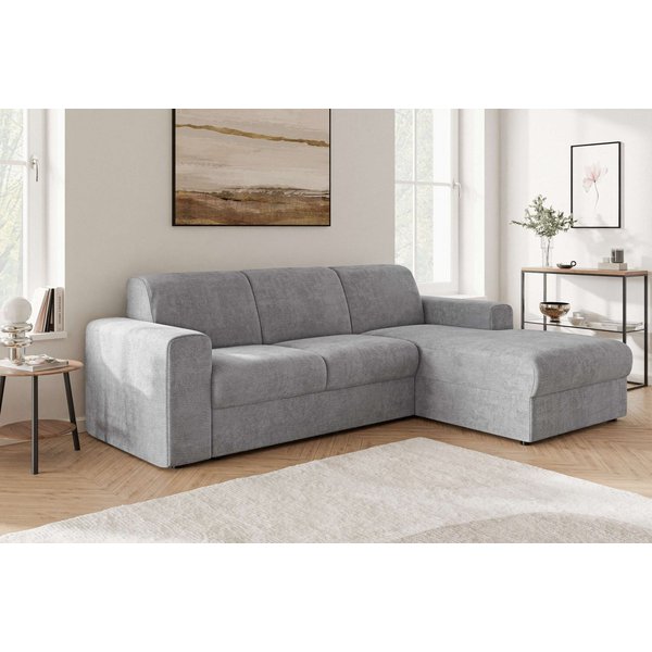 OTTO home Ecksofa BORNHOLM 2.0 L-Form, Breite 220 cm, Verlässliche Qualität, Struktur, Recamiere links/rechts bestellbar, Bezug - Chenille oder Struktur