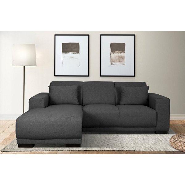 OTTO home Ecksofa BORNHOLM L-Form, B: 234 cm - OTTO. Verlässliche Qualität., Recamiere links oder rechts bestellbar, Wellenfederung, inkl. 2 Kissen