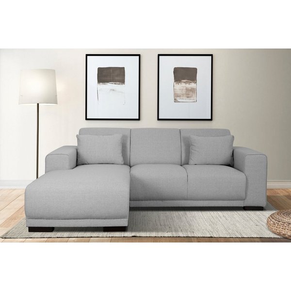 OTTO home Ecksofa BORNHOLM L-Form, B: 234 cm - OTTO. Verlässliche Qualität., Recamiere links oder rechts bestellbar, Wellenfederung, inkl. 2 Kissen
