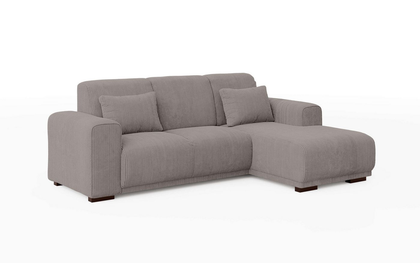 OTTO home Ecksofa BORNHOLM L-Form, B: 234 cm - OTTO. Verlässliche Qualität., Recamiere links oder rechts bestellbar, Wellenfederung, inkl. 2 Kissen – Bild 4 von 5