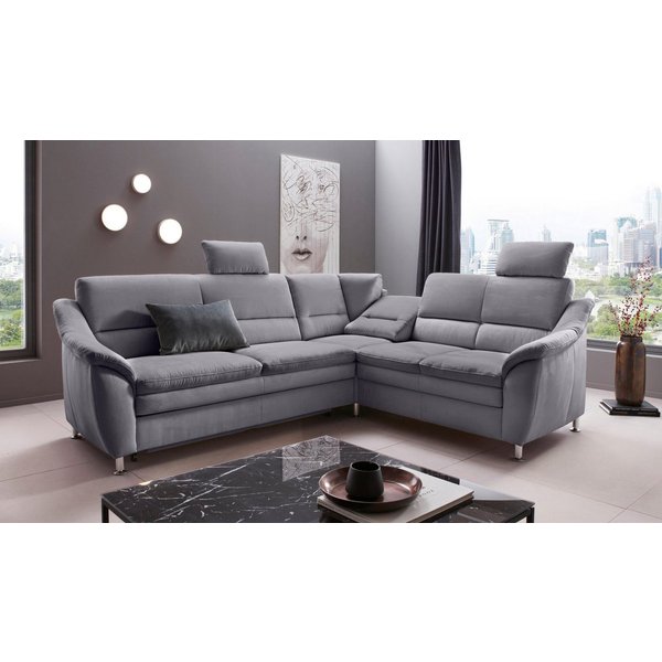 OTTO home Ecksofa Cardoso L-Form, Federkern, wahlweise mit Bett, Schubkasten, teilweise Relaxfunktion