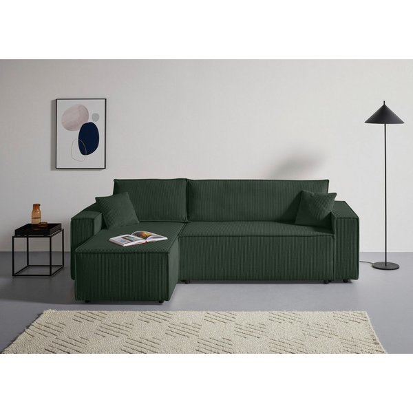 OTTO home Ecksofa CASSI L-Form, 241cm - OTTO. Verlässliche Qualität., Schlaffunktion (133/200), Bettkasten, auch in Cord