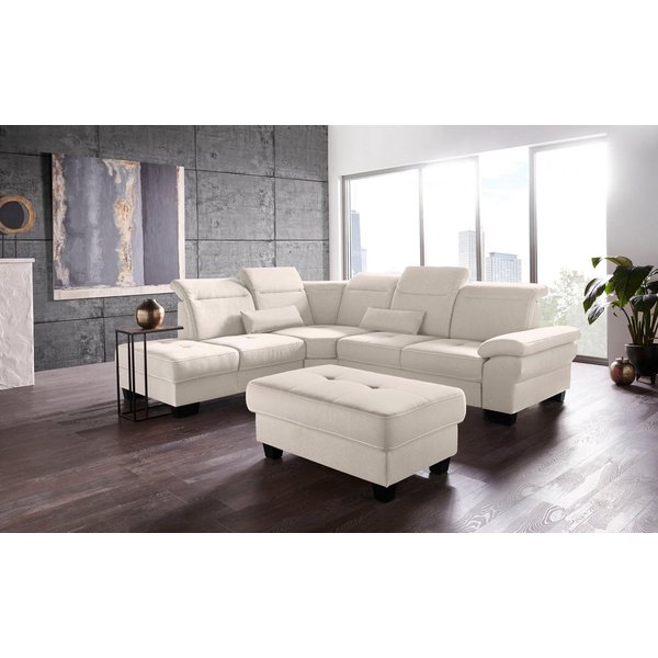 OTTO home Ecksofa Cornwall L-Form, mit Sitztiefenverstellung, Schlaffunktion & Kopfteilverstellung
