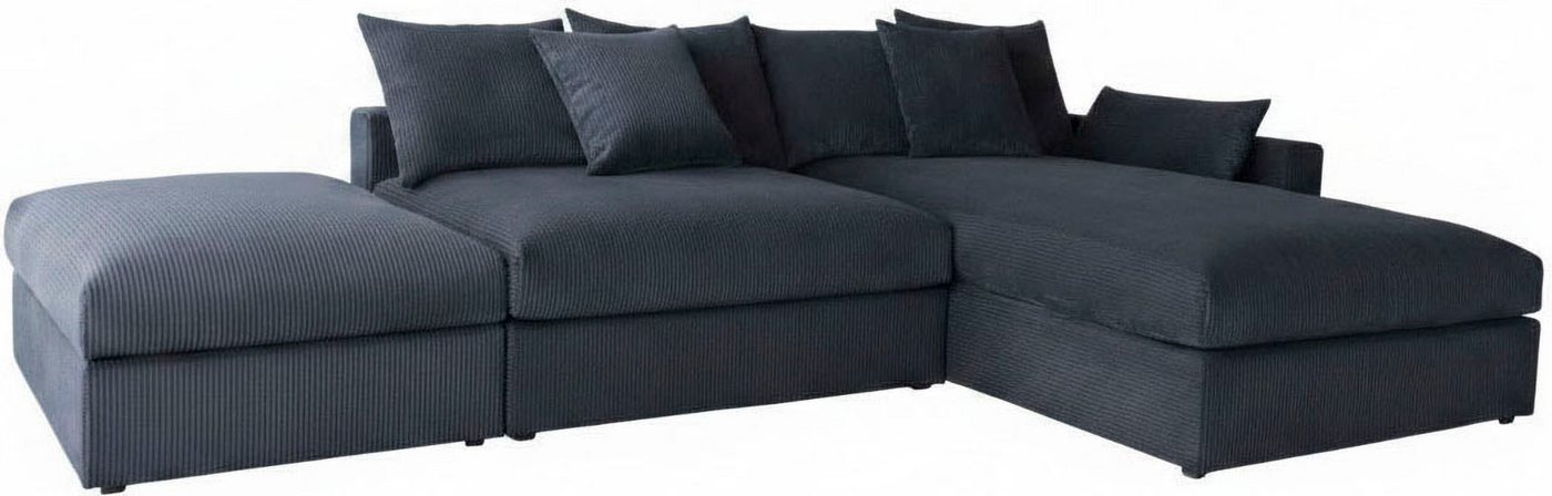 OTTO home Ecksofa Cosy Lounge L-Form, Breite 333 cm, Mega-Sofa mit Cordstoff bezogen, mit Federkern & 4 Zierkissen – Bild 5 von 5