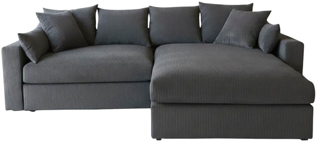 OTTO home Ecksofa Cosy Lounge L-Form, Breite 268 cm, Mega-Sofa mit Cordstoff bezogen, mit Federkern & 5 Zierkissen – Bild 2 von 5