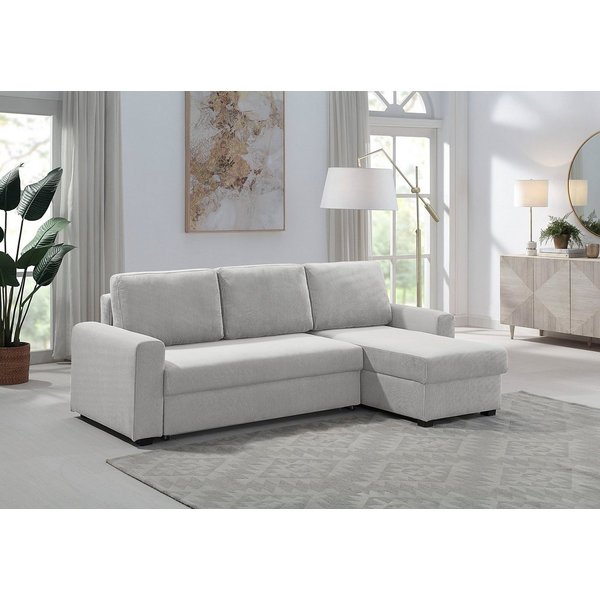 OTTO home Ecksofa Dublin L-Form, B: 234cm, in Cord, Schlaffunktion und Bettkasten, Recamiere links oder rechts montierbar