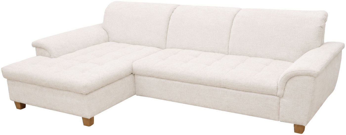 OTTO home Ecksofa Eggery 279 x 162 cm, auch mit Schlaffunktion & Bettkasten, Holzfüße, L-Form, aus pflegeleichtem Luxus-Microfaser – Bild 4 von 5