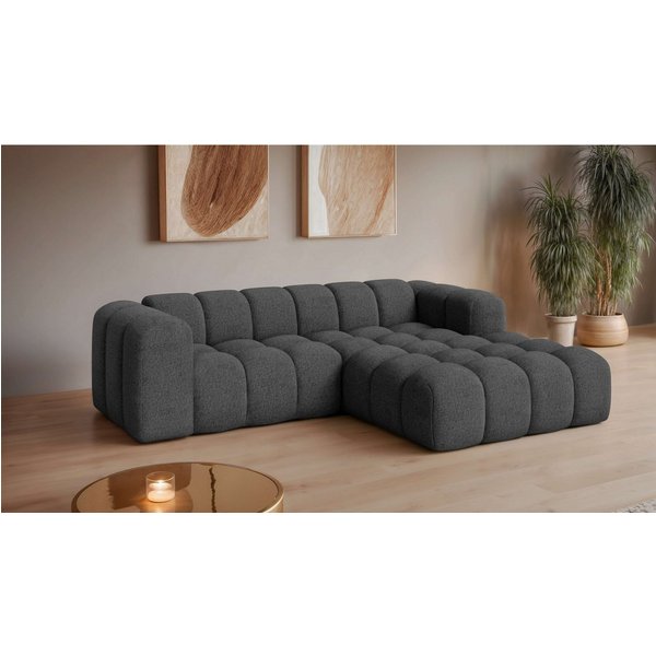 OTTO home Ecksofa KALLIE L-Form, 248 cm - OTTO. Verlässliche Qualität., Bubble Optik, moderne Steppung, hoher Sitzkomfort