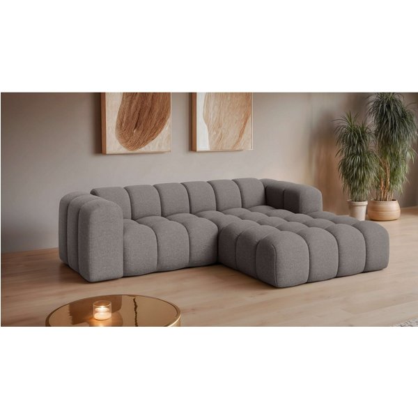 OTTO home Ecksofa KALLIE L-Form, 248 cm - OTTO. Verlässliche Qualität., Bubble Optik, moderne Steppung, hoher Sitzkomfort