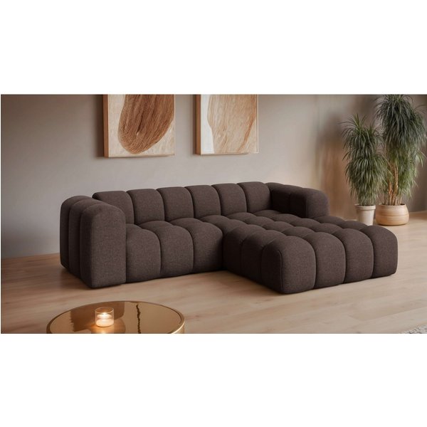 OTTO home Ecksofa KALLIE L-Form, 248 cm - OTTO. Verlässliche Qualität., Bubble Optik, moderne Steppung, hoher Sitzkomfort
