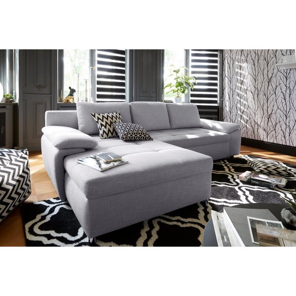 OTTO home Ecksofa Labene, L-Form, B: 270/290 cm, Bettfunktion & Bettkasten wählbar, XL/XXL wählbar, Federkern wählbar, lose Rückenkissen, modernes Design