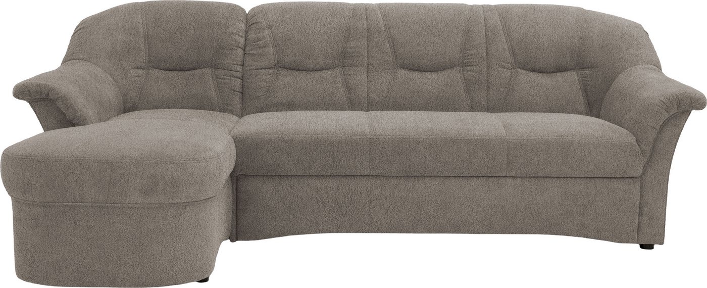 OTTO home Ecksofa Langelland 232 x 146 cm, auch mit Schlaffunktion, mittelfester Sitz, L-Form, mit Federkern, pflegeleichter, weicher Luxus-Microfaser – Bild 2 von 5