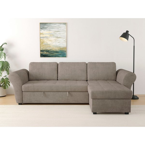 OTTO home Ecksofa Lasse L-Form, B: 259 cm, mit Schlaffunktion & Bettkasten