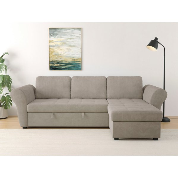 OTTO home Ecksofa Lasse L-Form, B: 259 cm, mit Schlaffunktion & Bettkasten
