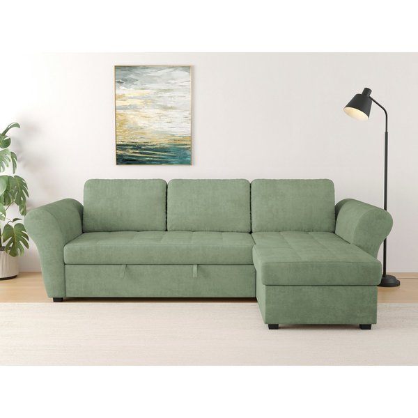 OTTO home Ecksofa Lasse L-Form, B: 259 cm, mit Schlaffunktion & Bettkasten