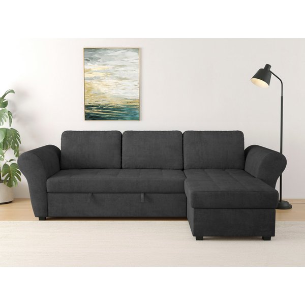 OTTO home Ecksofa Lasse L-Form, B: 259 cm, mit Schlaffunktion & Bettkasten