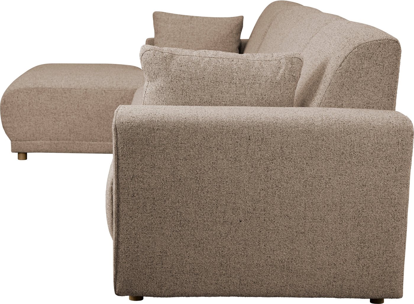 OTTO home Ecksofa LEMPS wahlweise Recamiere links oder rechts L-Form, incl. Zierkissen, Stellmaße 297x162 cm – Bild 5 von 5