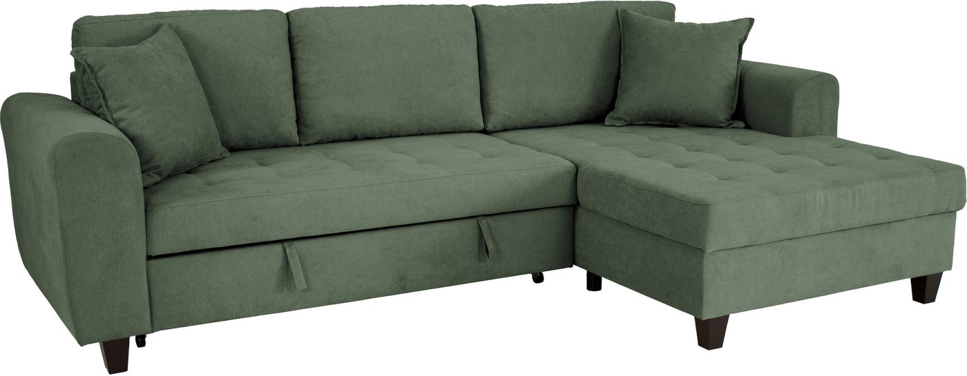 OTTO home Ecksofa Moritz L-Form, B: 265 cm, mit Schlaffunktion, Bettkasten & Zierkissen – Bild 4 von 5