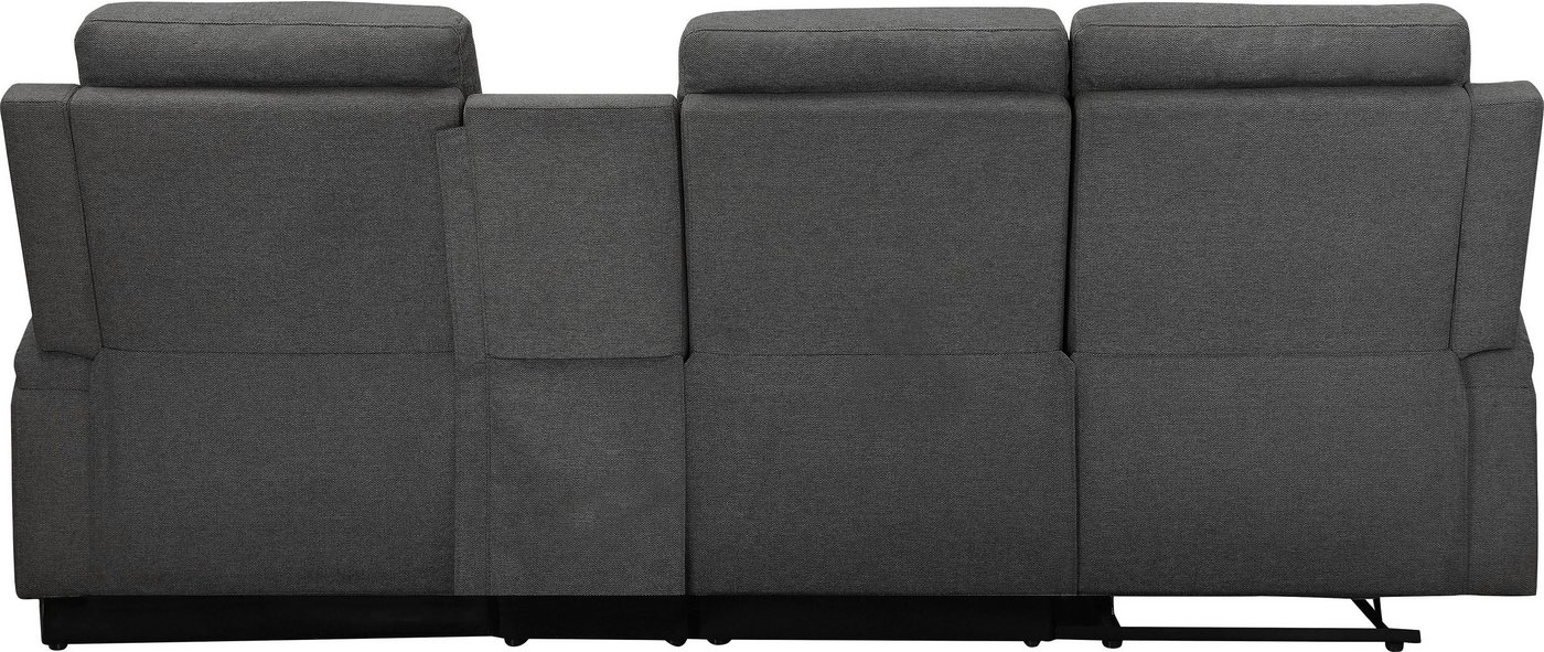 OTTO home Ecksofa NAPORI Struktur, Multimediasofa, 3er Kinosessel XXL, L-Form, Kinosofa, manuelle o. elektr. Relaxfunktion, Staufach, Getränkehalter – Bild 5 von 5