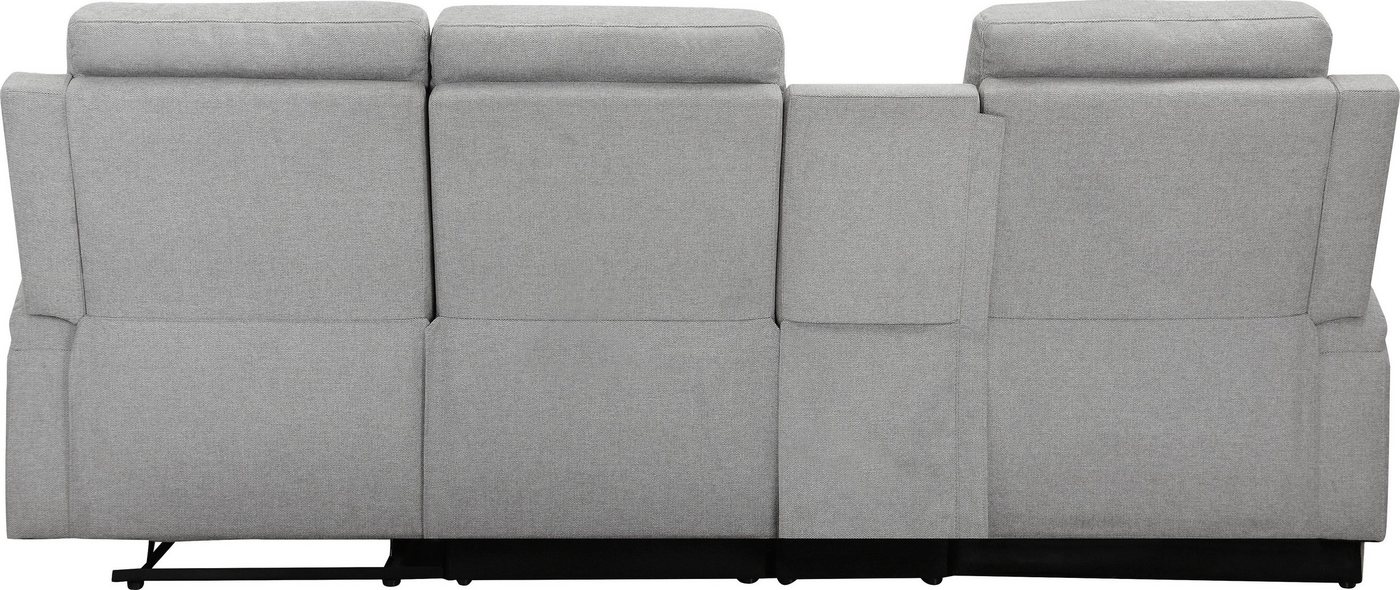 OTTO home Ecksofa NAPORI Struktur, Multimediasofa, 3er Kinosessel XXL, L-Form, Kinosofa, manuelle o. elektr. Relaxfunktion, Staufach, Getränkehalter – Bild 5 von 5