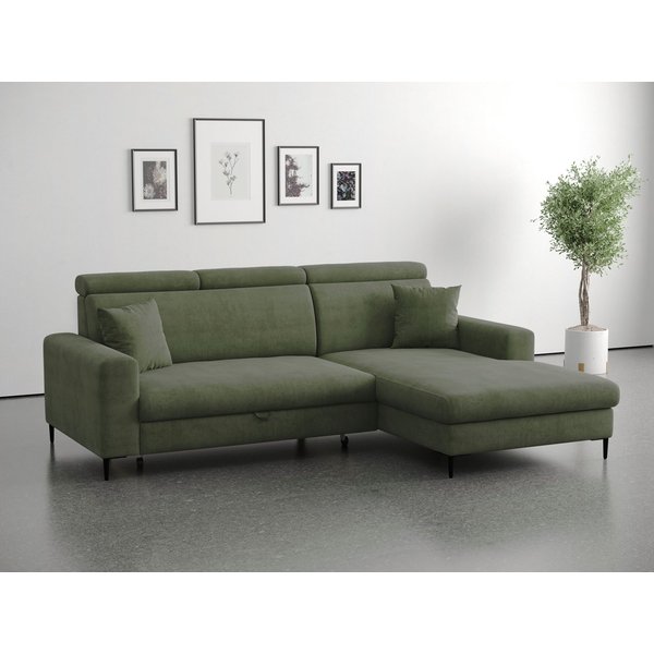 OTTO home Ecksofa Nizza, L-Form, B: 250cm, mit Schlaffunktion und Bettkasten