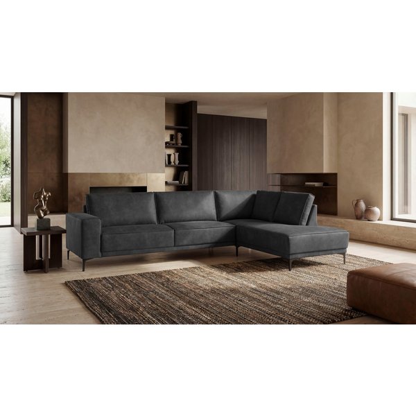 OTTO home Ecksofa OLAND Luxus-Microfaser L-Form, B: 289 cm, Skandi-Design